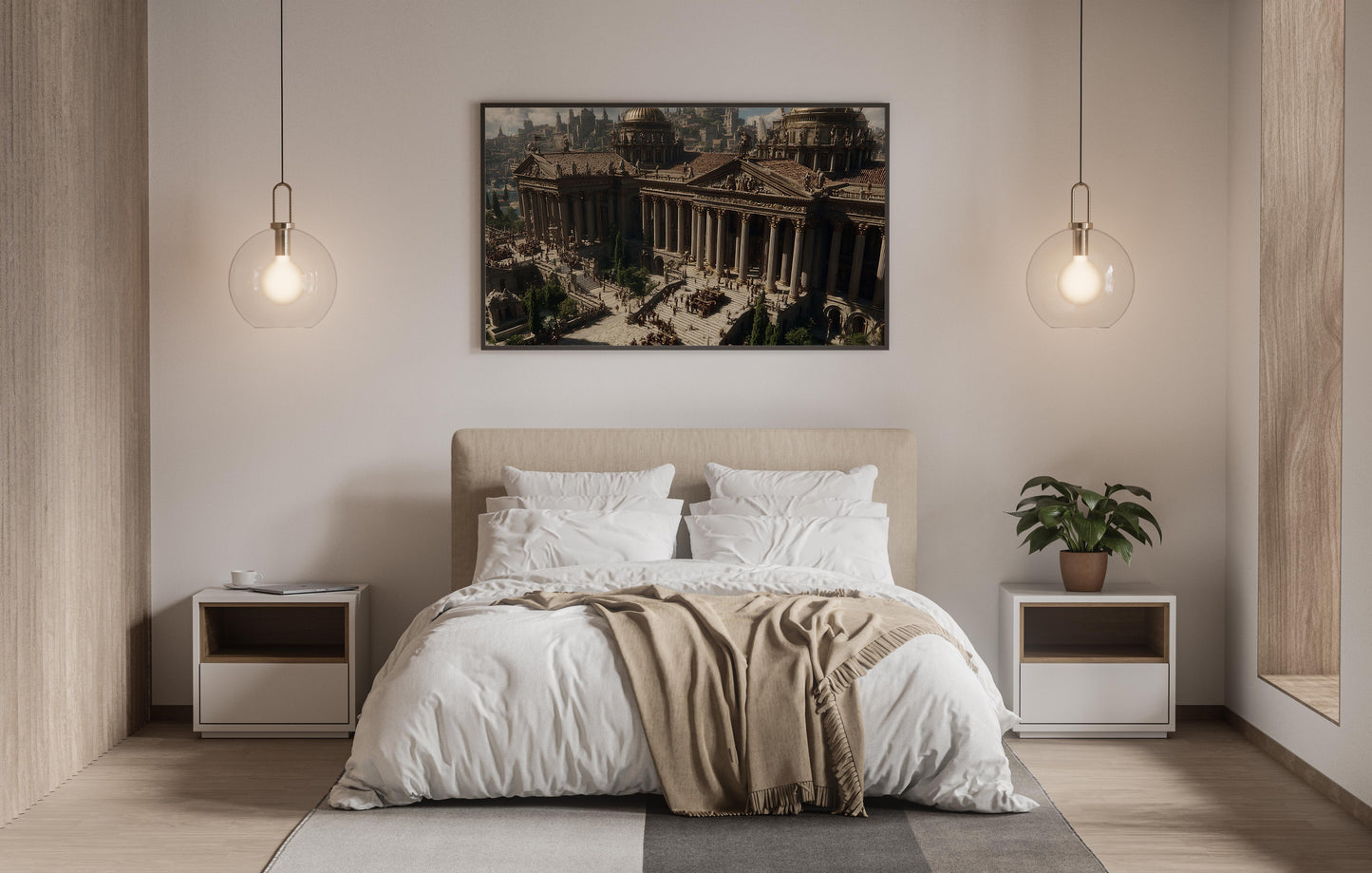 Temple of the Empire – Neoclassical Realism Digital Wall Art | Ancient Rome Epic Architecture Download