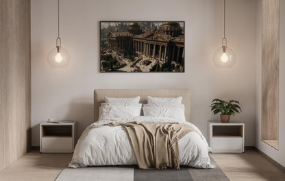 Temple of the Empire – Neoclassical Realism Digital Wall Art | Ancient Rome Epic Architecture Download