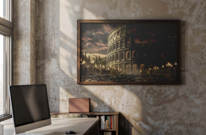 Eternal Colosseum – Epic Ancient Rome Digital Wall Art | Historical Roman Architecture Painting | Cinematic Digital Download for Home & Office Decor