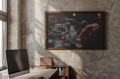 The Last Switch – Steampunk Control Panel Art | Cinematic Industrial Wall Decor