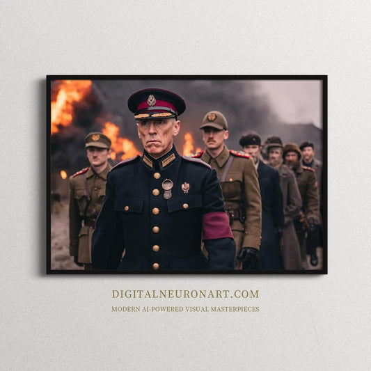March of Command – Cinematic War Commander Art | Digital Download