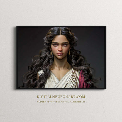 The Silent Muse – AI-Generated Digital Download Wall Art