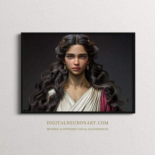 The Silent Muse – AI-Generated Digital Download Wall Art