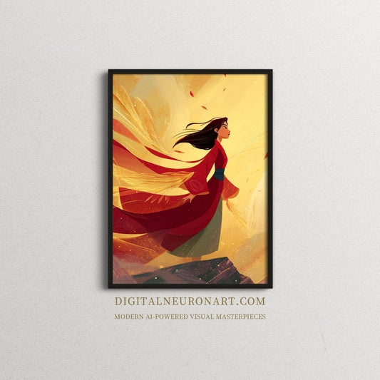 Wind of Destiny – Bold AI Fantasy Wall Art | Heroic Digital Illustration | Instant Download