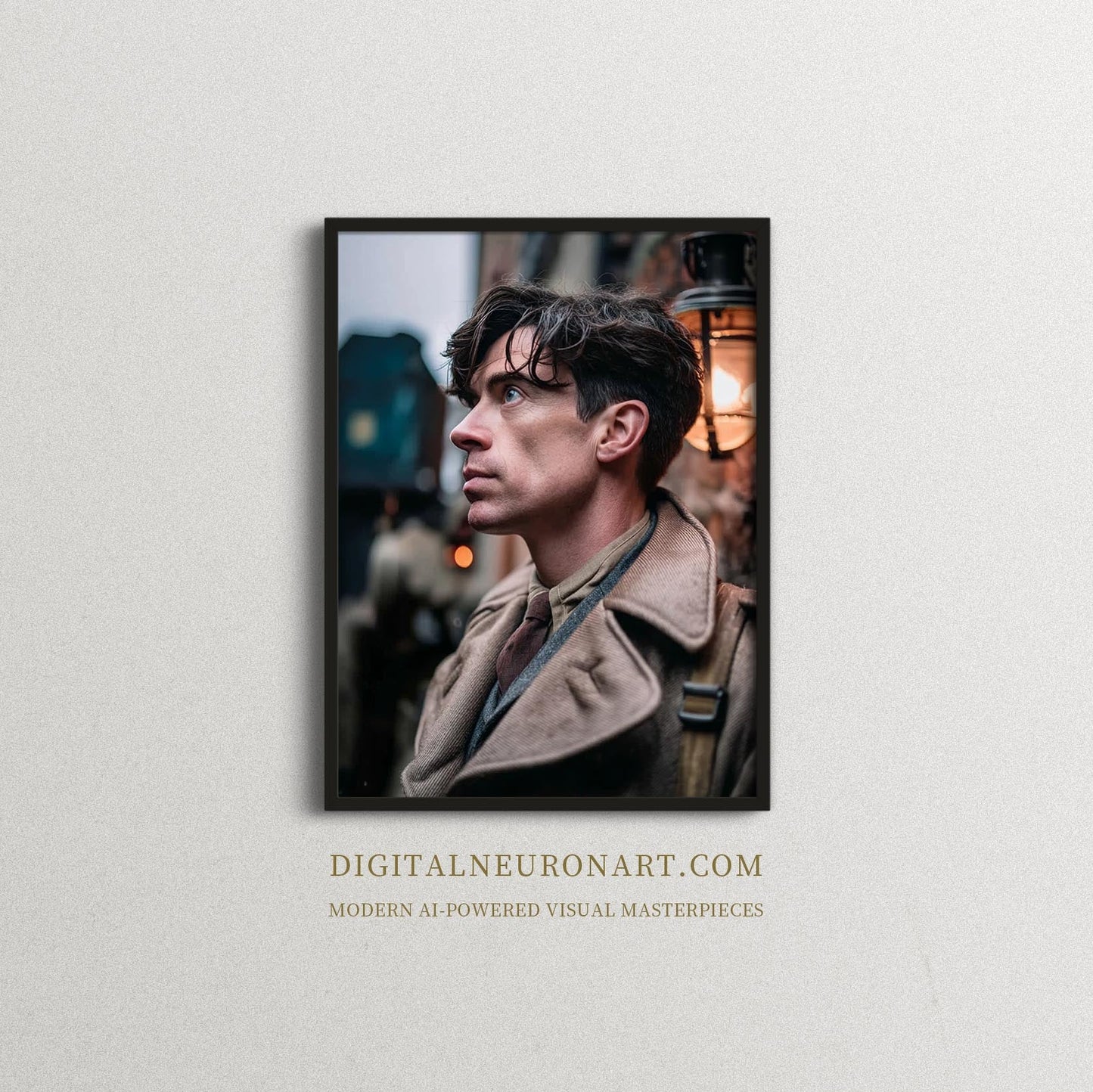 Silent Resolve – Cinematic Vintage Portrait Art | Digital Download