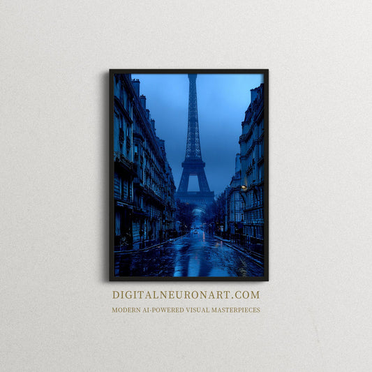 Midnight Rain in Paris — Cinematic Eiffel Tower Street Scene